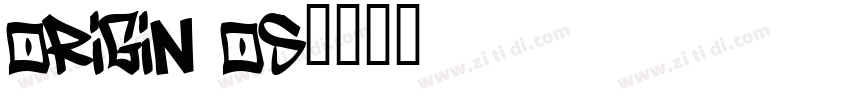 origin os字体转换